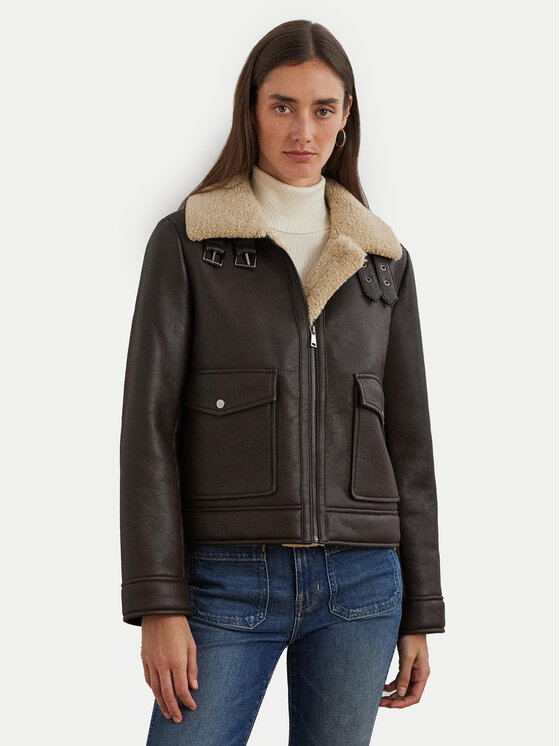 LAUREN RALPH LAUREN LAUREN RALPH LAUREN Műbőr dzseki 297957530001 Barna Regular Fit