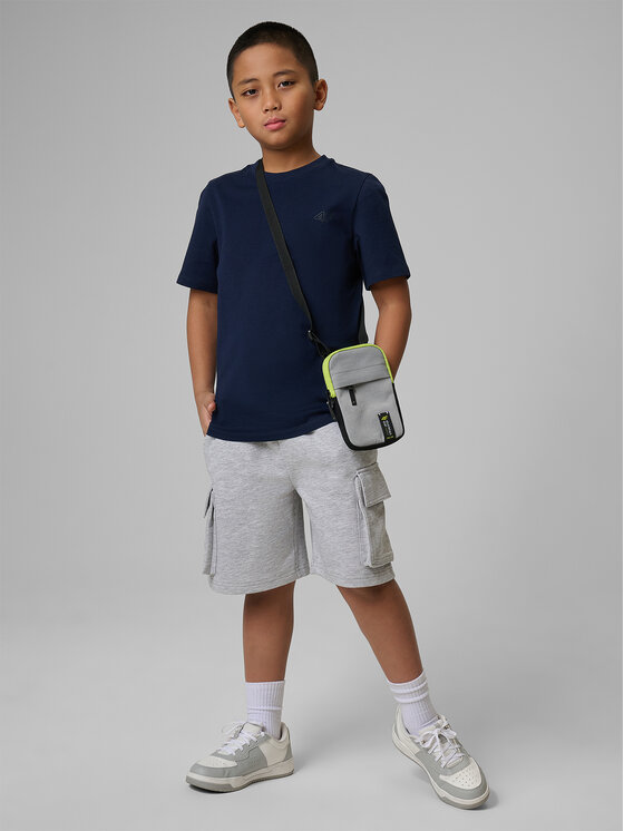 4F 4F T-Shirt BASIC+ Granatowy Regular Fit