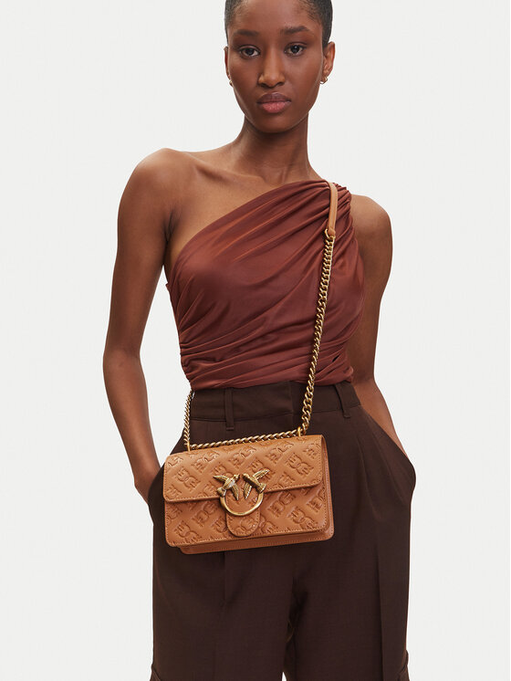 PINKO PINKO Torbica Love One Mini Dc PE 25 PLTT 100074 A1YB Smeđa