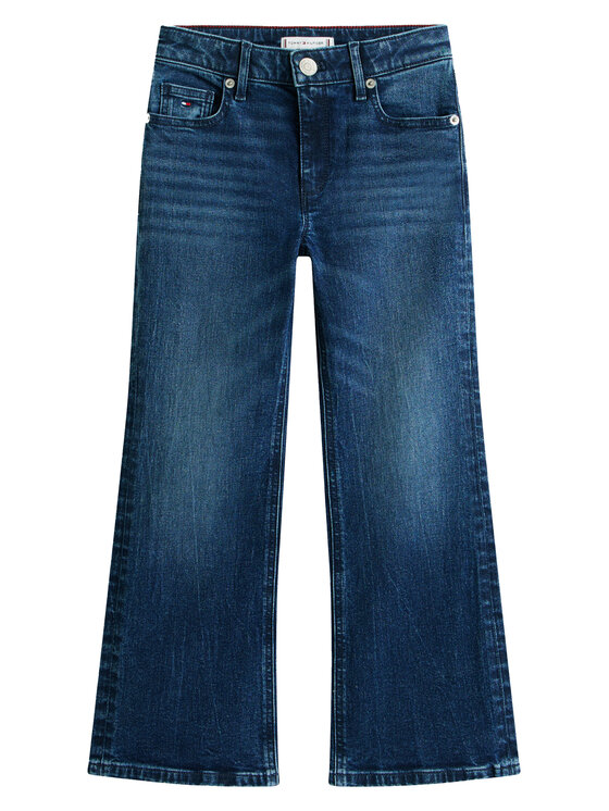 Tommy Hilfiger Tommy Hilfiger Jeansy KG0KG08959 Granatowy Flare Fit