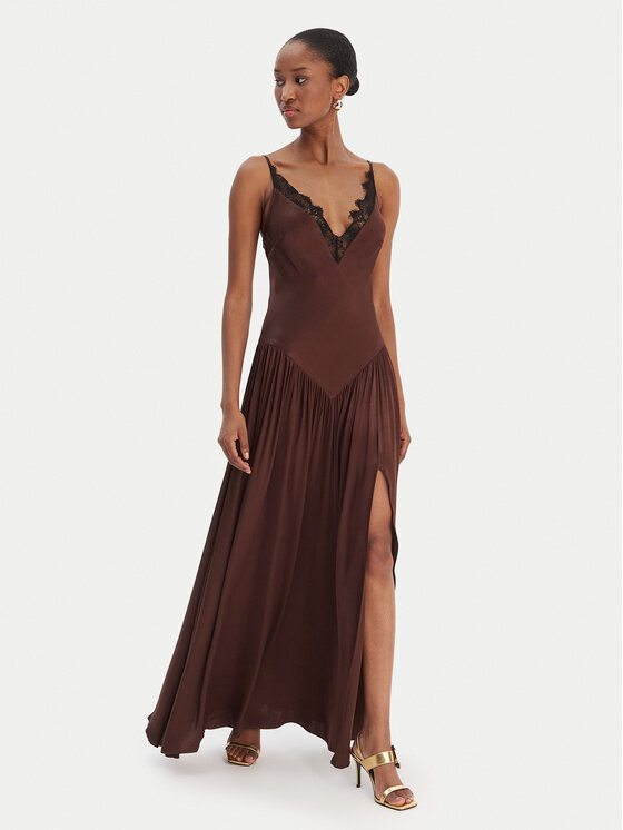 Bardot Bardot Sukienka wieczorowa Aderia 60248DB Brązowy Slim Fit