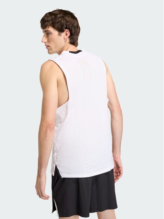 adidas adidas Koszulka techniczna Les Mills Graphic Biały Slim Fit