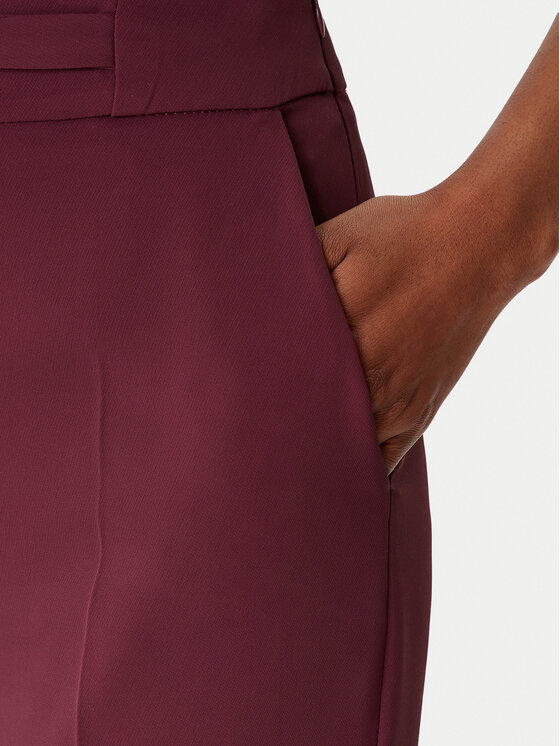 Artigli Artigli Hlače iz tkanine ACPA002994 Bordo rdeča Regular Fit