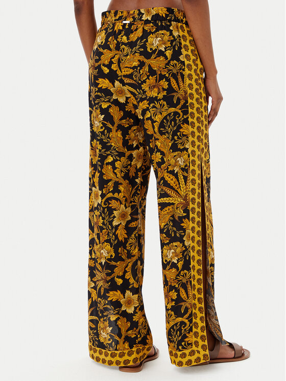 Selmark Selmark Spodnie palazzo BM275 Czarny Relaxed Fit
