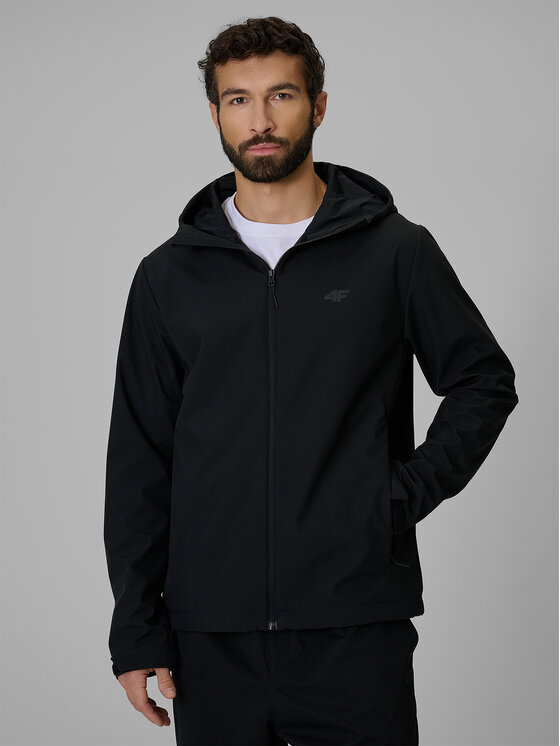 4F 4F Kurtka przejściowa EVERYDAY ACTIVE Czarny Regular Fit