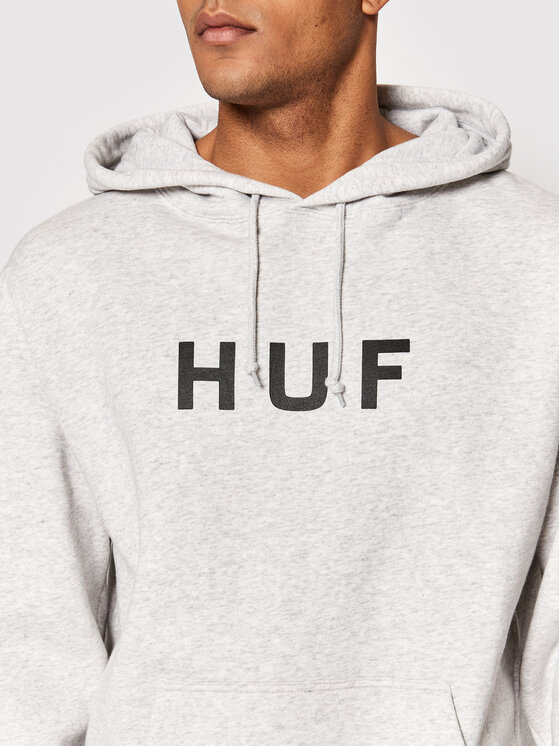 HUF HUF Bluză Essentials Og Logo PF00490 Gri Regular Fit