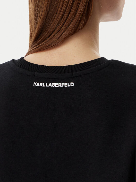 KARL LAGERFELD KARL LAGERFELD Bluza B2W20048 Czarny Relaxed Fit