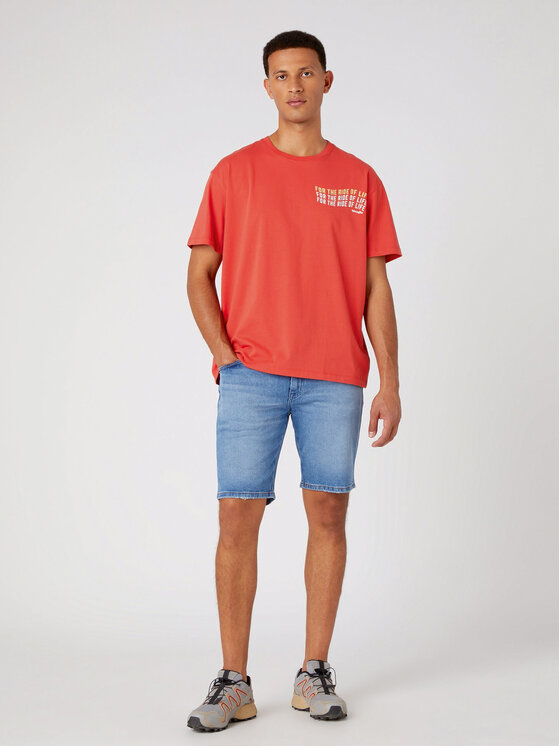 Wrangler Wrangler Дънкови шорти W11C84Z94 112330706 Син Slim Fit