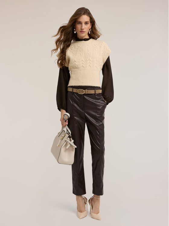 Motivi Motivi Maglione M028W003701N002 Crema Regular Fit