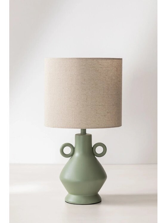 MIAhome MIAhome Lampa stołowa z żywicy Celadón 42 cm Zielony
