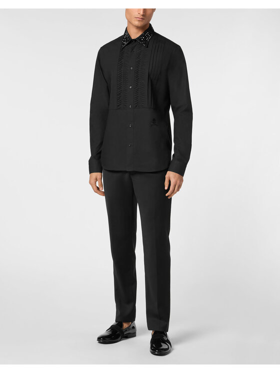 PHILIPP PLEIN PHILIPP PLEIN Košile 22543 Černá Slim Fit