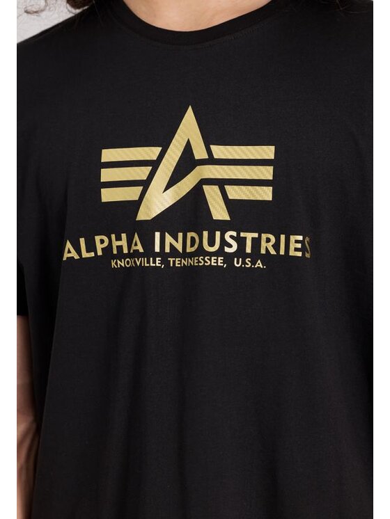 Alpha Industries Alpha Industries T-Shirt 100501CB Czarny Regular Fit