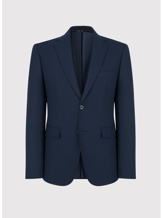 Pako Lorente Pako Lorente Marynarka P24SF-3X-017 Granatowy Slim Fit