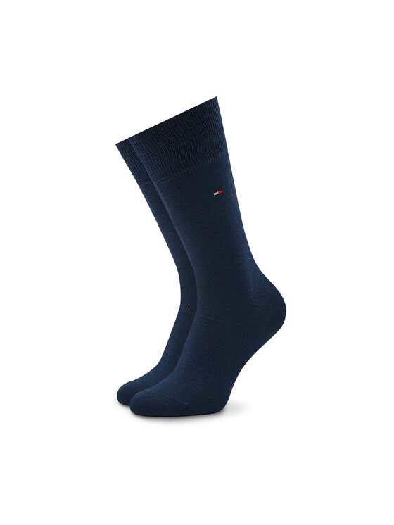 Tommy Hilfiger Tommy Hilfiger Dlouhé ponožky 701220147 Tmavomodrá