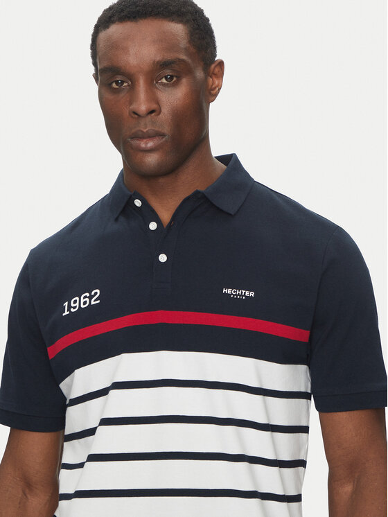Hechter Paris Hechter Paris Polo 74005 151927 Granatowy Regular Fit