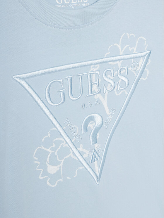 Guess Guess T-shirt L5GI09 K8HM4 Svijetloplava Regular Fit