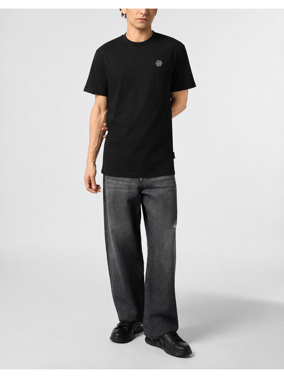PHILIPP PLEIN PHILIPP PLEIN T-Shirt 31304 Czarny Regular Fit