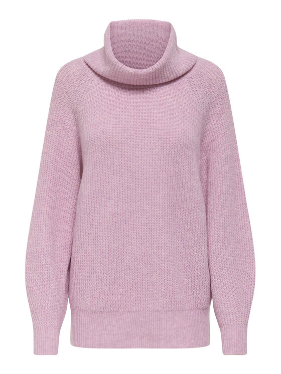ONLY ONLY Поло Whitney 15353187 Розов Oversize