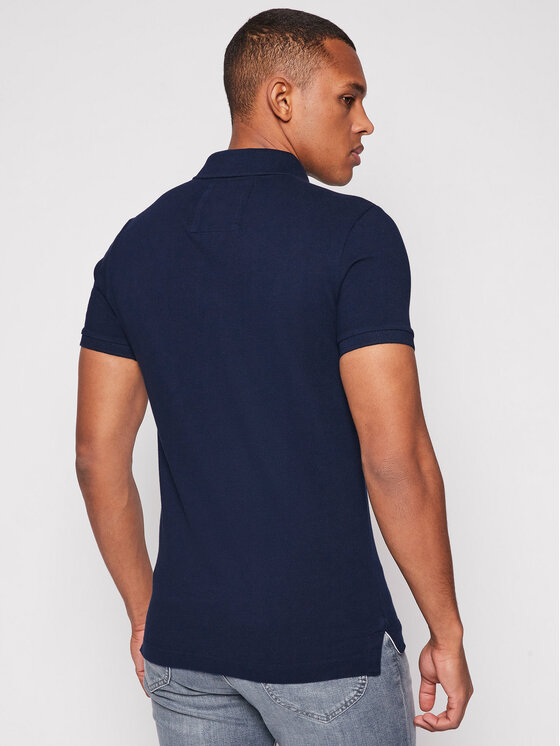 Superdry Superdry Polo Classic Pique M1110031A Σκούρο μπλε Regular Fit