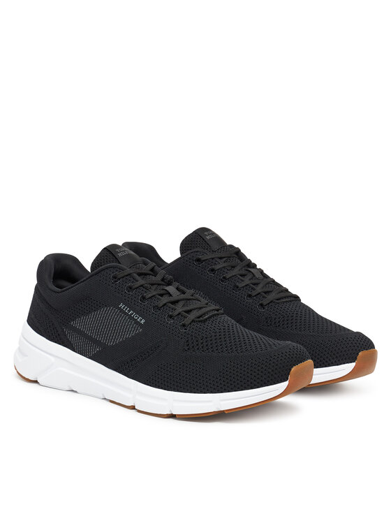 Tommy Hilfiger Tommy Hilfiger Sneakersy Modern Comfort Run Knit FM0FM05524 Czarny