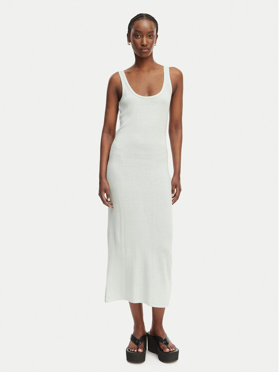 Calvin Klein Jeans Calvin Klein Jeans Φόρεμα καλοκαιρινό LV047F303G Ανοιχτό πράσινο Slim Fit