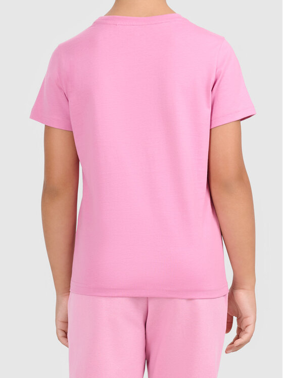 4F 4F T-Shirt 4FJWAW26TTSHF3528-54S Różowy Regular Fit