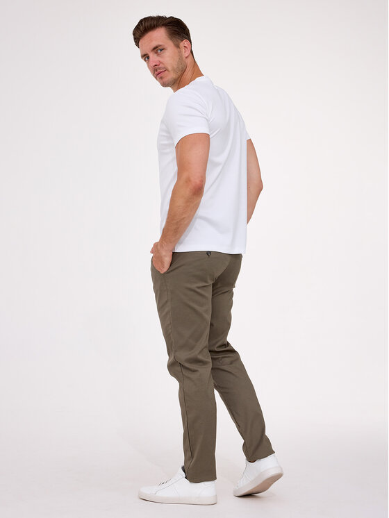 VILLARO VILLARO T-Shirt TSH027VIM Biały Regular Fit