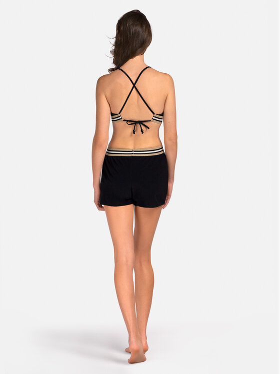 Miss Lou Miss Lou Shorts da mare O-AB1-CZ Nero