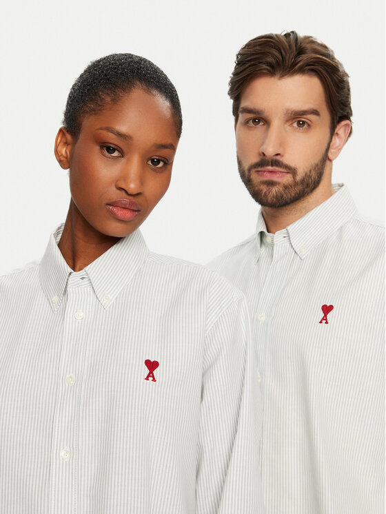 AMI Paris AMI Paris Camicia USH063.CO0087 4017 Bianco Regular Fit