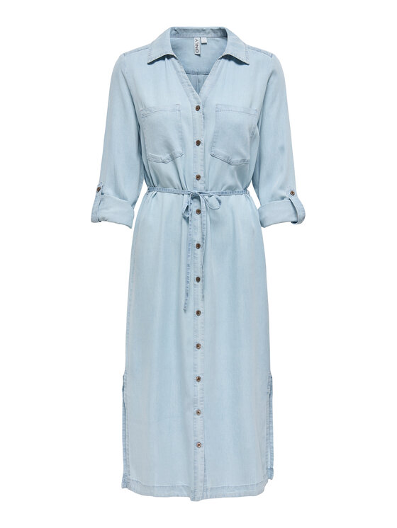 ONLY ONLY Сукня-сорочка Charis 15337931 Голубий Regular Fit