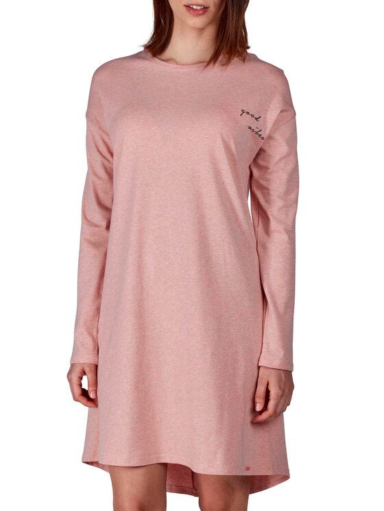 Skiny Skiny Koszula nocna 85641 Różowy Regular Fit