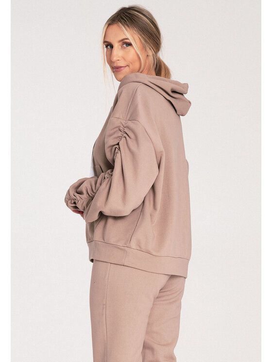 FIGL FIGL Felpa M1055 Beige Loose Fit