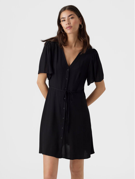 Vero Moda Letné šaty Alba 10292845 Čierna Regular Fit