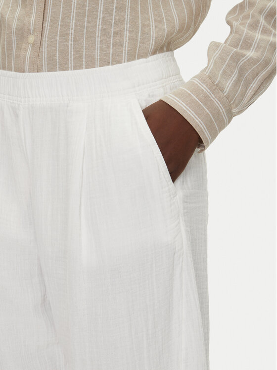 Gap Gap Pantaloni din material 713952-00 Alb Regular Fit