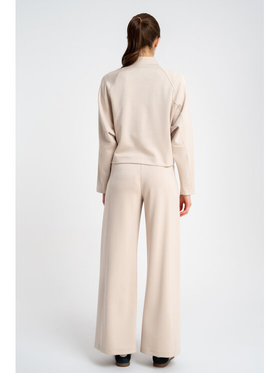 CLICK CLICK Spodnie materiałowe 30-342 Beżowy Modern Relaxed Fit