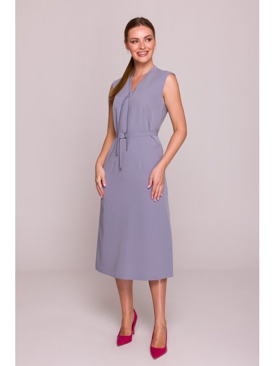 Stylove Stylove Sukienka codzienna S410 Szary A-Line Fit