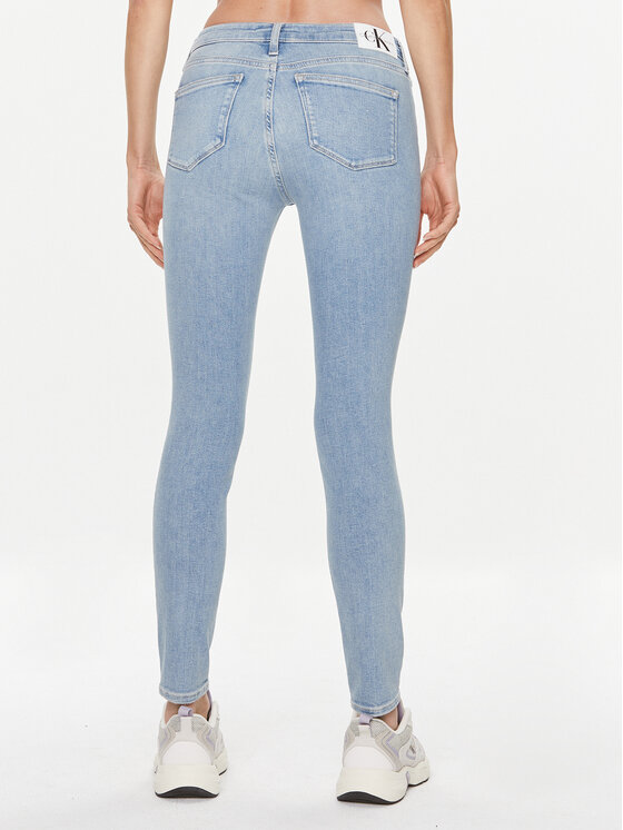 Calvin Klein Jeans Calvin Klein Jeans Jeans hlače J20J222444 Modra Skinny Fit