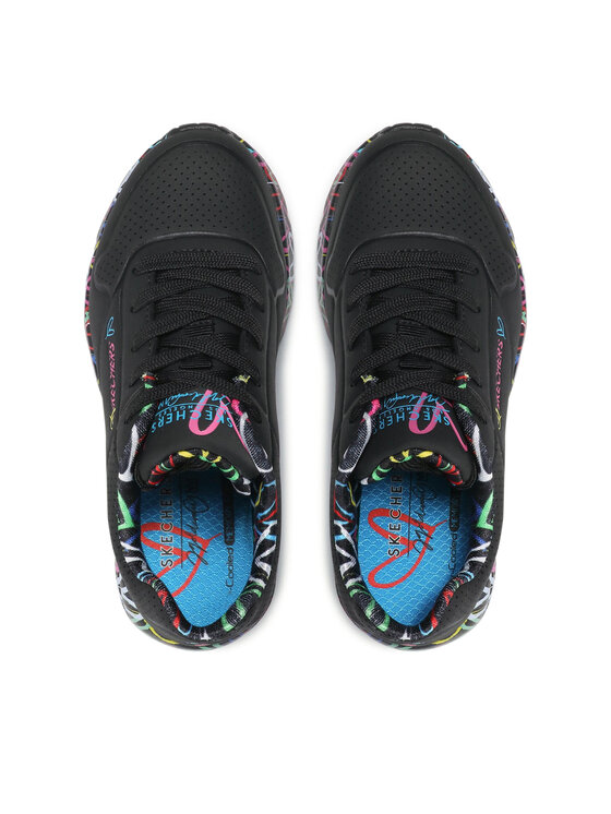 Skechers Skechers Sneakersy Uno Lite Lovely Luv 314976L/BKMT Čierna