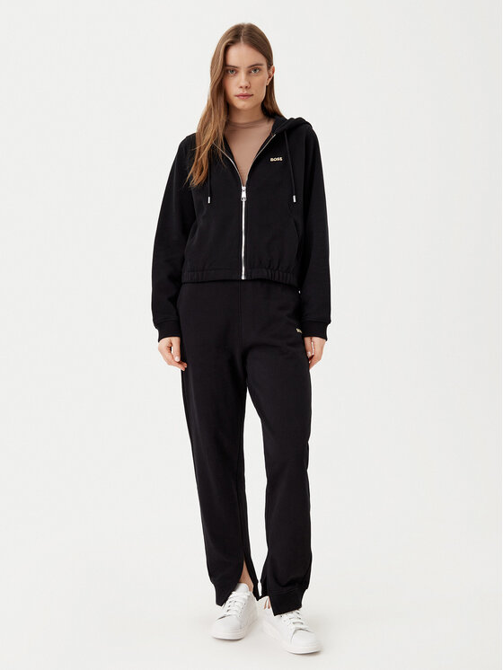 BOSS BOSS Spodnie dresowe C_Enna 50531813 Czarny Regular Fit