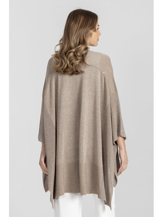 Deni Cler Milano Deni Cler Milano Kardigan T-DC-U302-F2-20-13-1 Beżowy Loose Fit