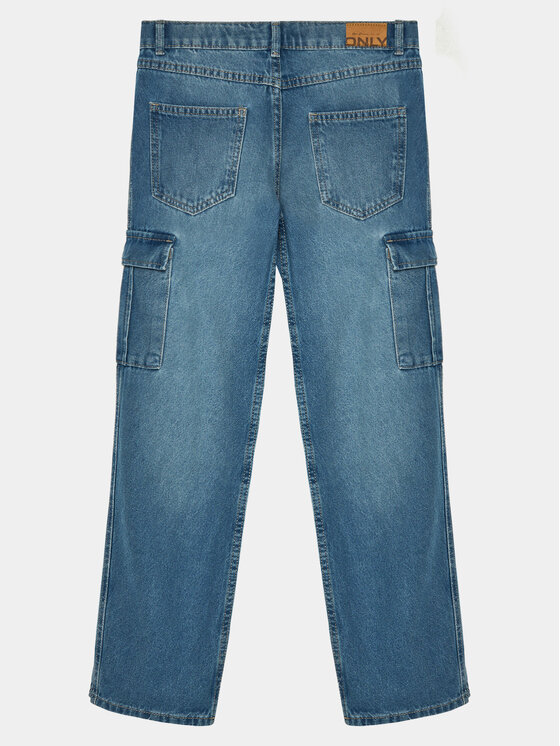 Kids ONLY Kids ONLY Jeansy Harmony 15277752 Modrá Wide Leg