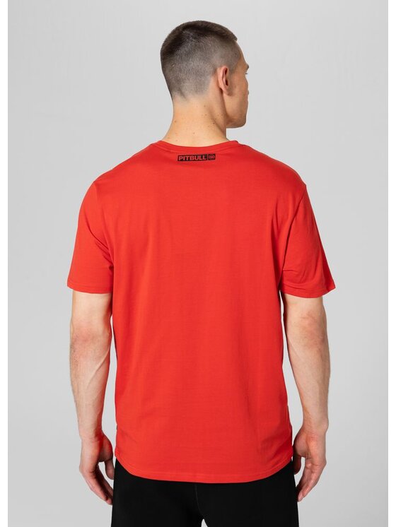 PITBULL PITBULL T-Shirt Koszulka Czerwony Regular Fit