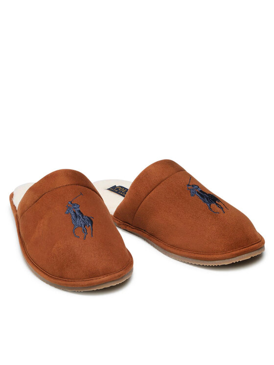 Polo Ralph Lauren Polo Ralph Lauren Kapcie Klarence Big Pp SMF4396BRL Brązowy