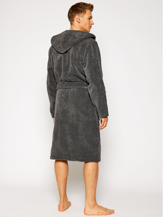 Tommy Hilfiger Tommy Hilfiger Халат Icon Hooded Bathrobe 2S87905573 Сив