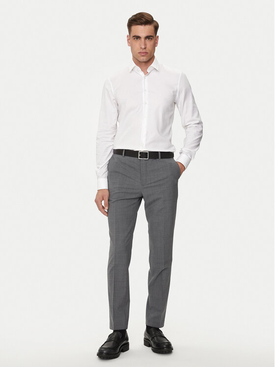 Calvin Klein Calvin Klein Koszula K10K113164 Biały Slim Fit