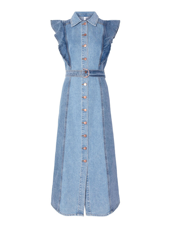 YAS YAS Sukienka jeansowa Cawi 26037659 Niebieski Regular Fit
