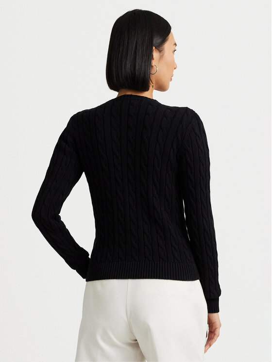 LAUREN RALPH LAUREN Lauren Ralph Lauren Kardigan 200932225003 Crna Slim Fit