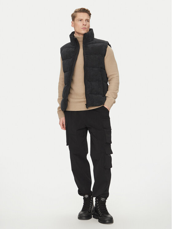 Save The Duck Save The Duck Αμάνικο Μπουφάν D81438M VELY19 Μαύρο Regular Fit