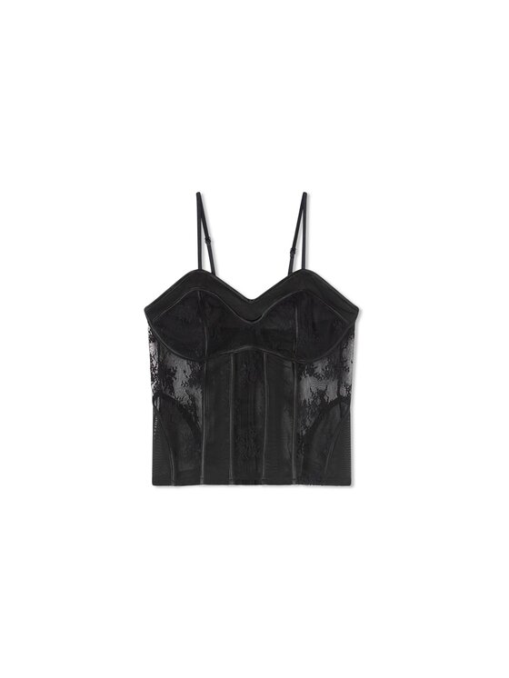 Motivi Motivi Top D181Q000711N033 Nero Slim Fit