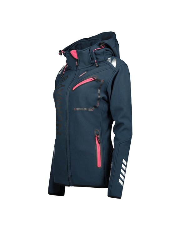 Geographical Norway Geographical Norway Kurtka softshell WW4714F/GN-NAVY / FLASHY PINK Granatowy Regular Fit